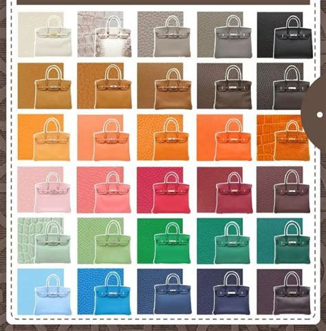 hermes birkin color chart.